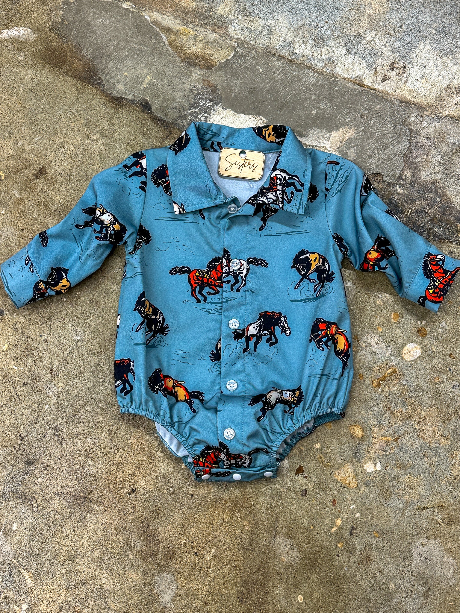 Bucking Bronco Onesie