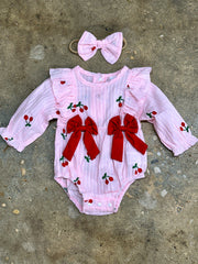 Cherry Dreams Onesie Set