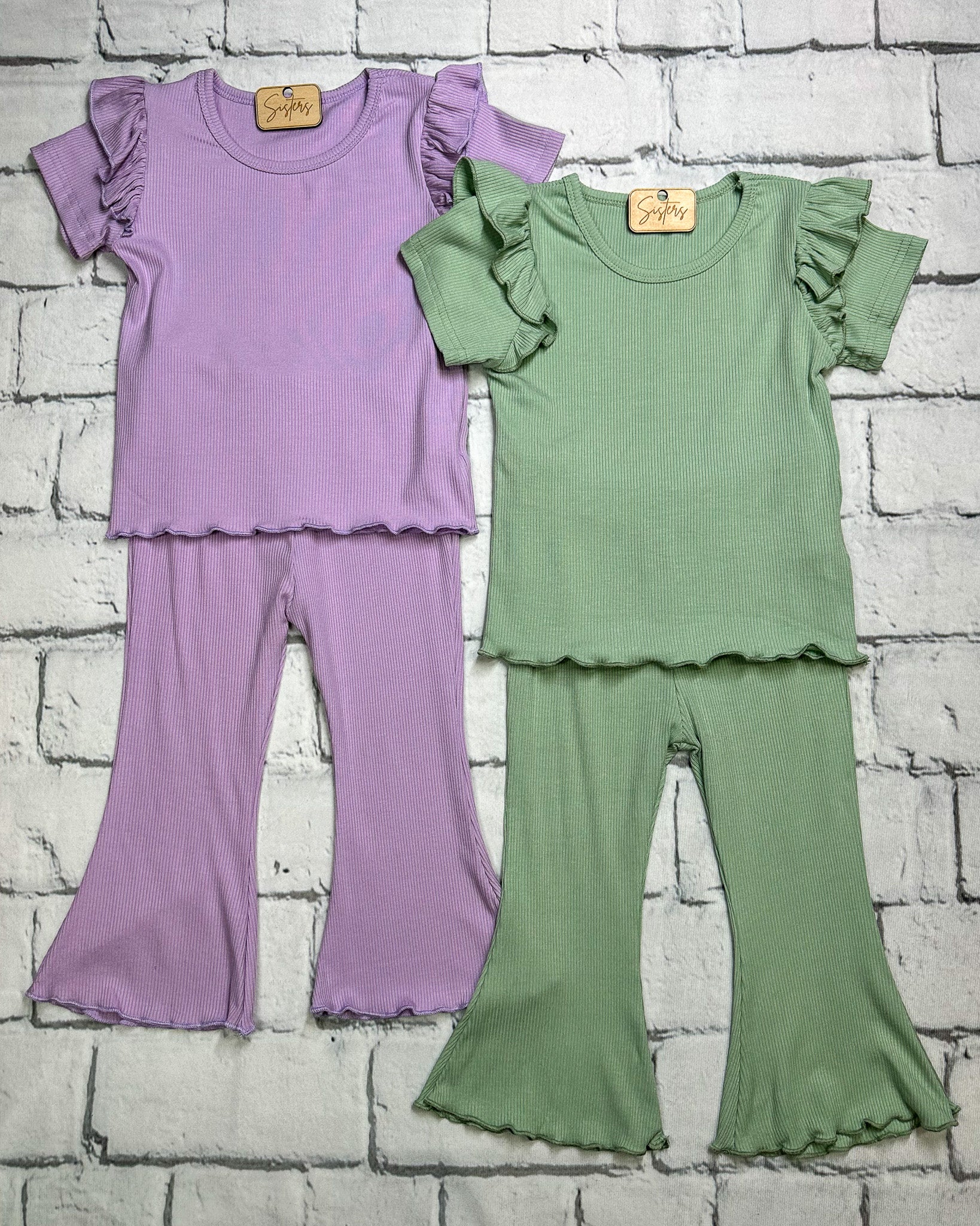 Chayna Lavender & Mint Ribbed Outfits