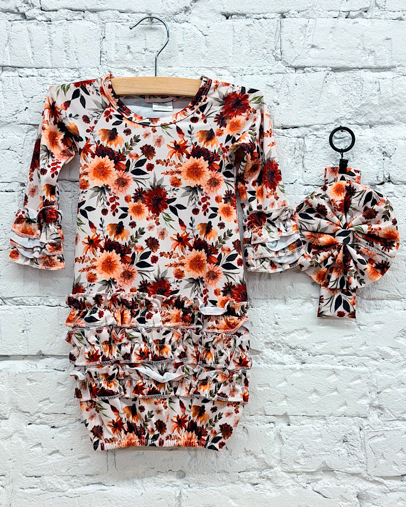 Autumn Wildflower Gown & Headband