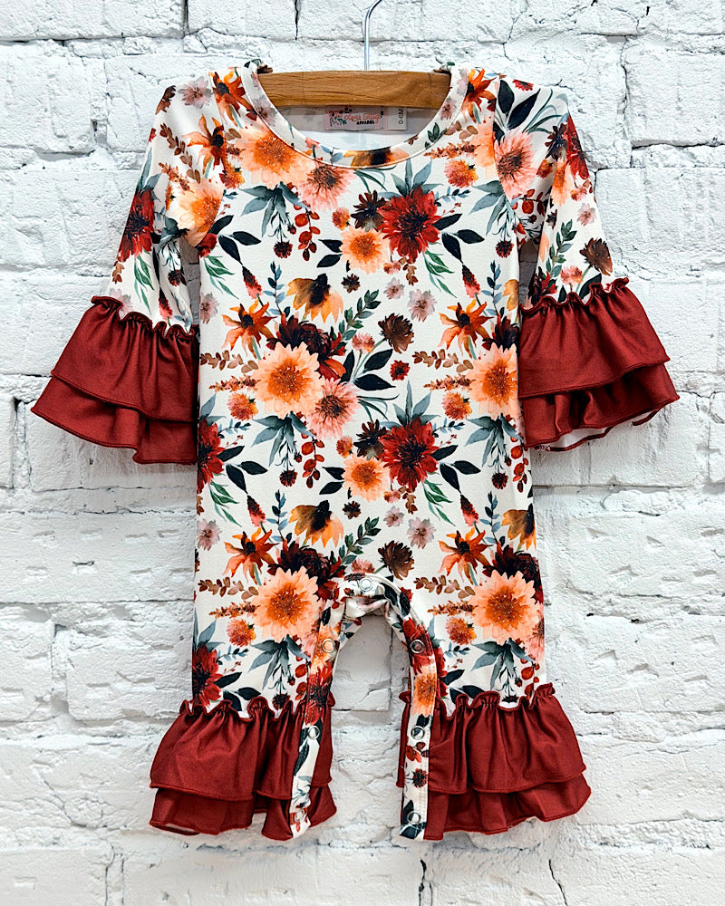 Autumn Wildflower Romper