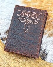 Ariat Boot Stitch Trifold Wallet