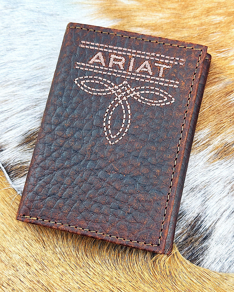 Ariat Boot Stitch Trifold Wallet