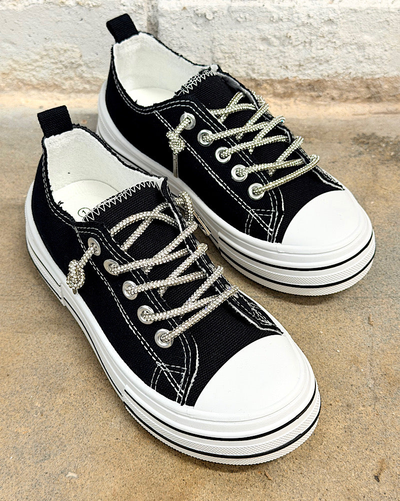 Kids Wild Card Black Sneakers