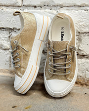 Kids Wild Card Champagne Glitter Sneakers