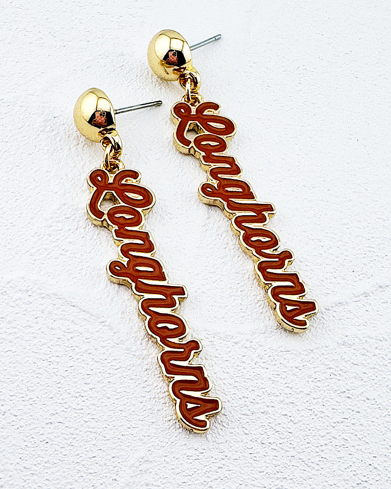 Longhorns Autograph Earrings