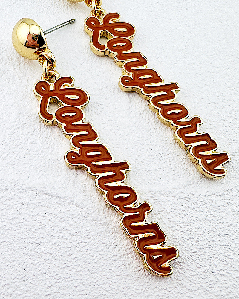 Longhorns Autograph Earrings