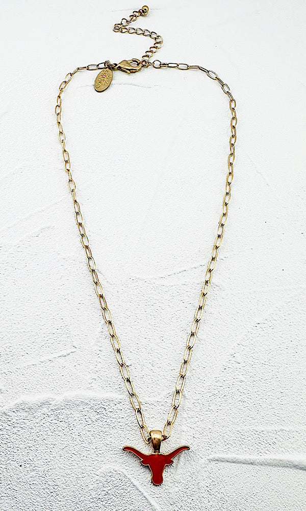 Texas Longhorns Pendant Necklace