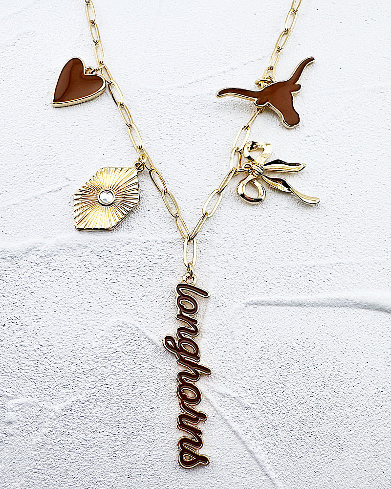 Longhorns Charm Necklace