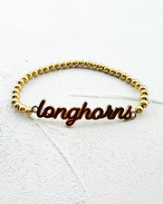 Longhorns Script Bracelet