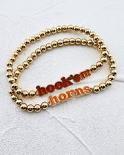 Hook 'Em Horns 2pc Bracelet Stack