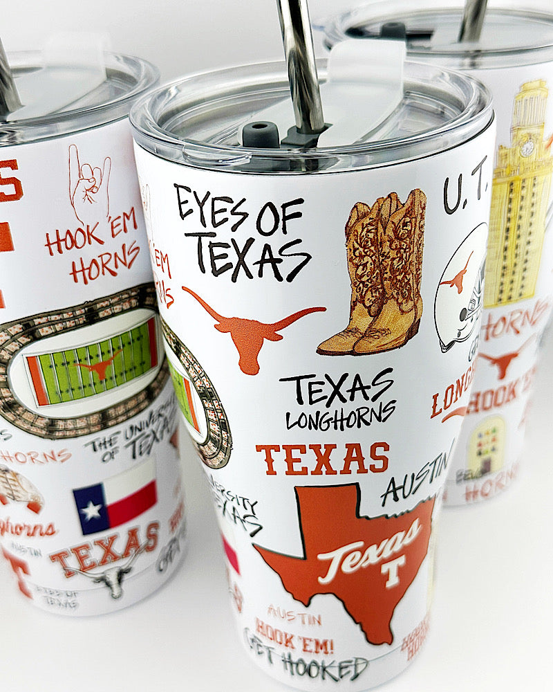 University Of Texas 30oz Straw Tumbler