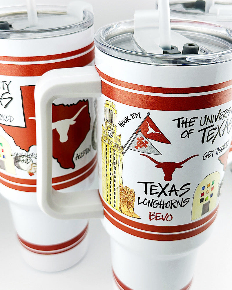 University Of Texas 40oz Straw Tumbler
