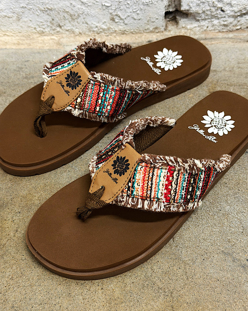 Flappy Turquoise Multi Sandals