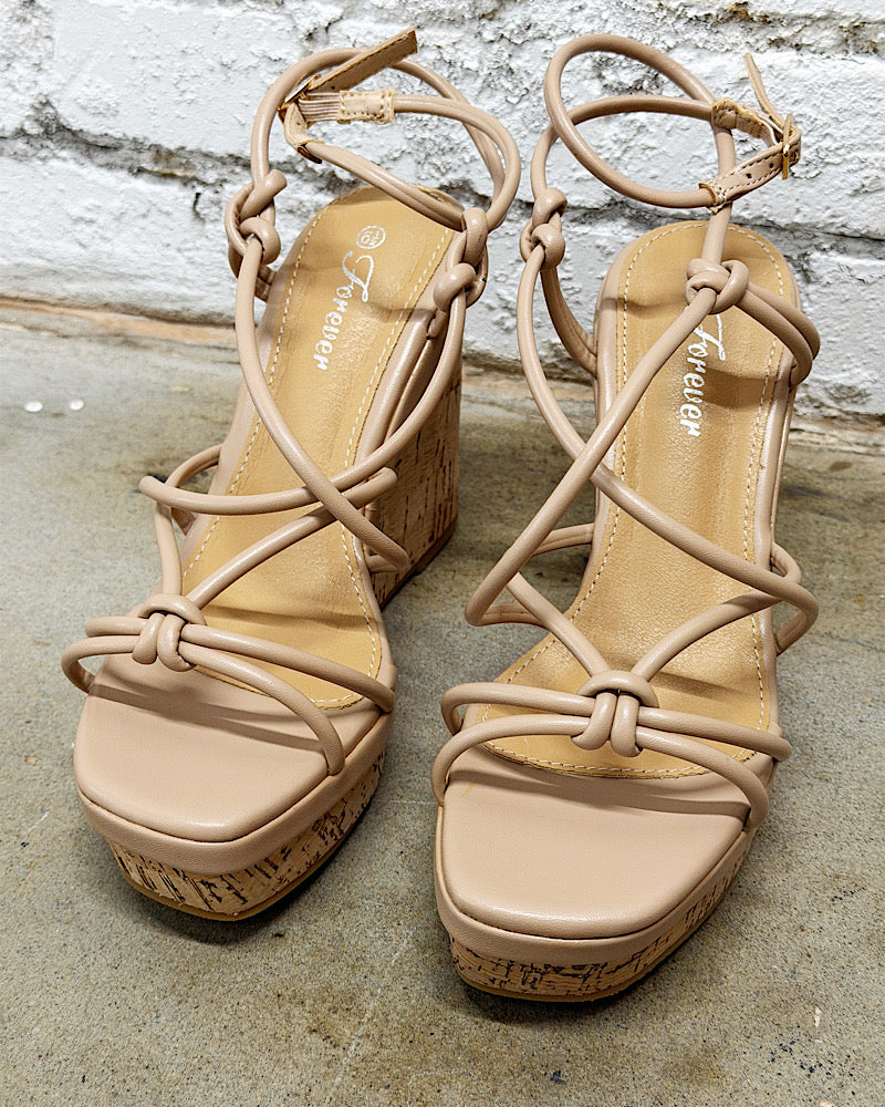 Stacia Strappy Wedge Sandals
