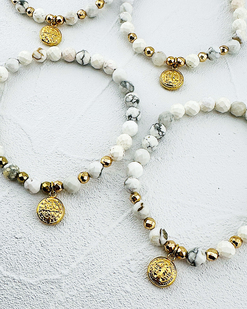 Saint Benedict Mini Charm Bracelet