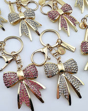 Blinged Out Bow Bag Charm