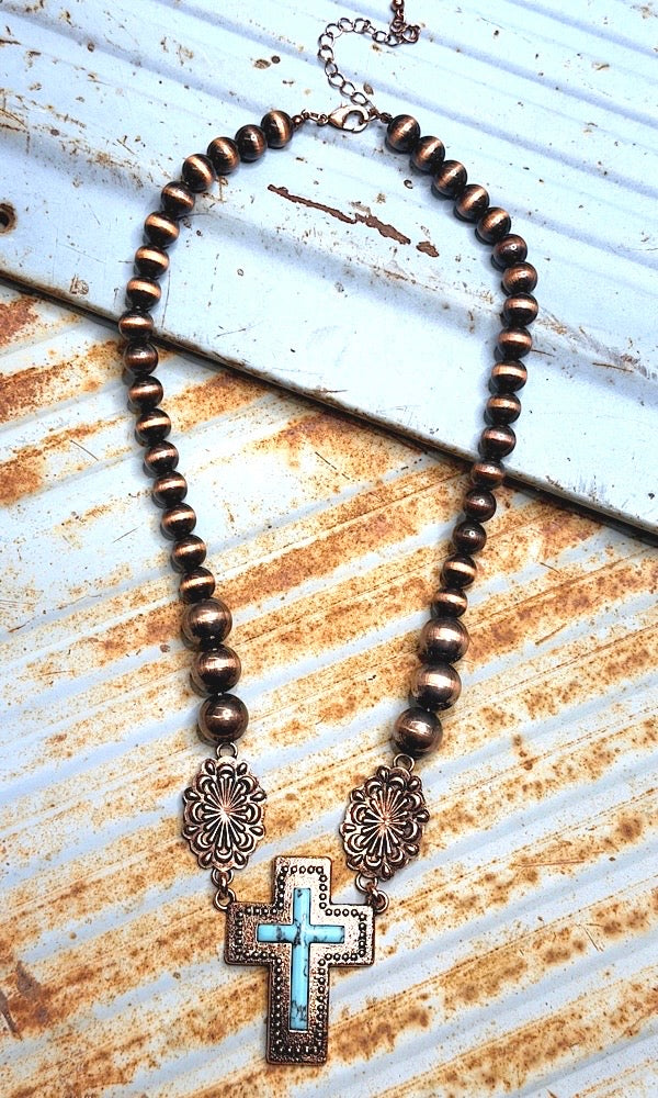Georgia Cross Necklace