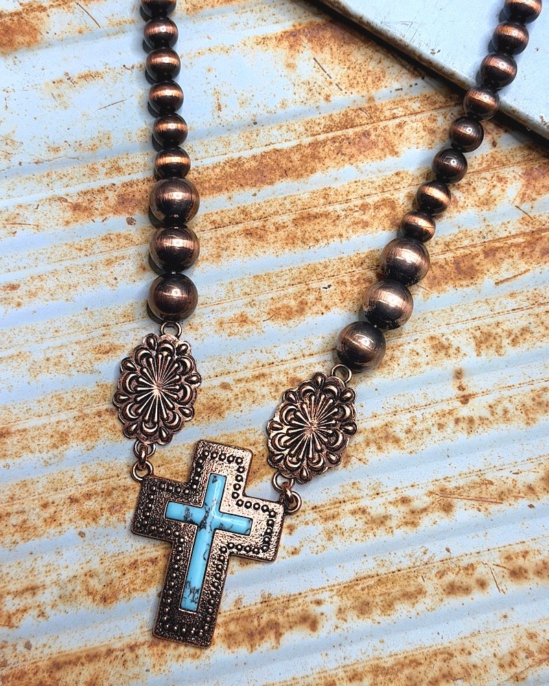 Georgia Cross Necklace
