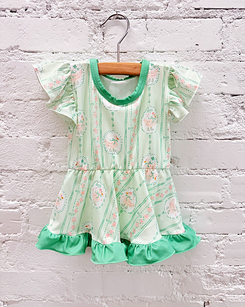 Bow-Tied Goose Onesie Dress