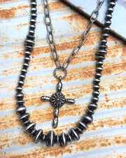 Kitty Cross Necklace