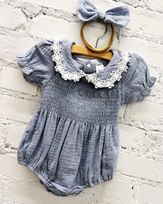 Darla Dusty Blue Onesie Set