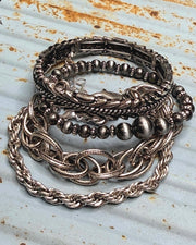Amarillo Rose 4pc Bracelet Stack