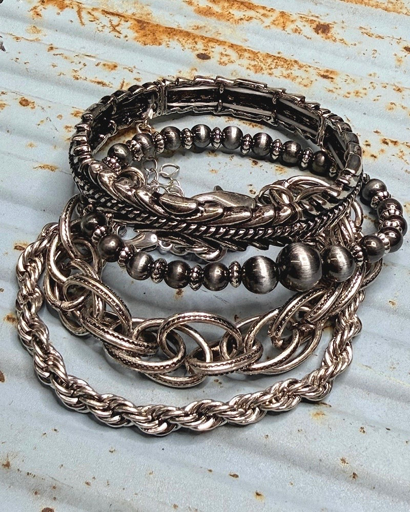 Amarillo Rose 4pc Bracelet Stack