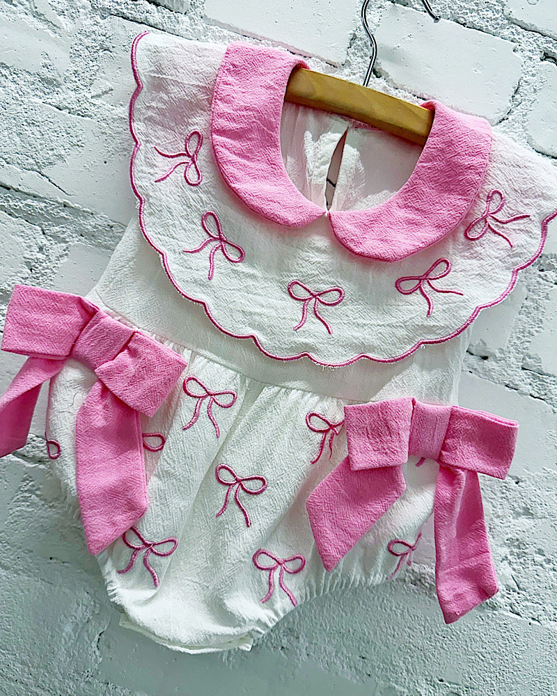 Prissy Pink Bows Onesie