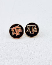 Texas A&M Button Studs