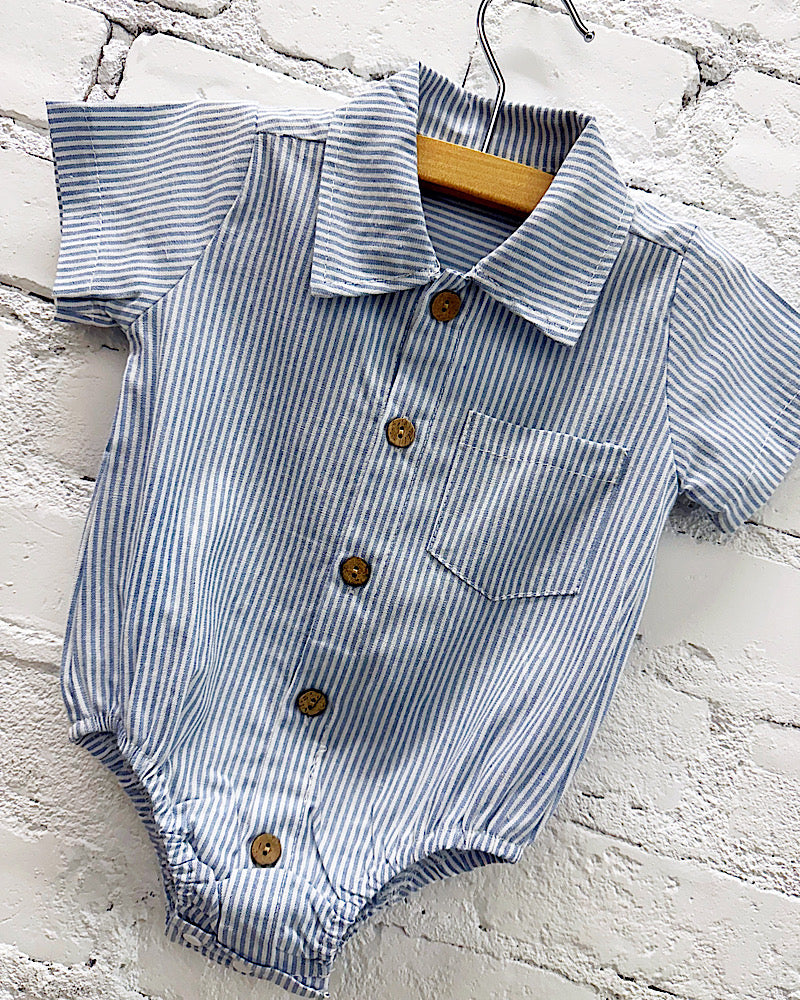 Joseph Pinstripe Onesie