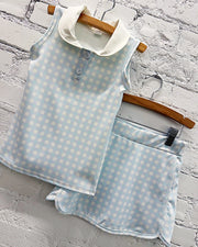 Maribelle Checkered Skirt Set