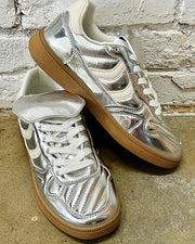 Mila Silver Metallic Sneakers