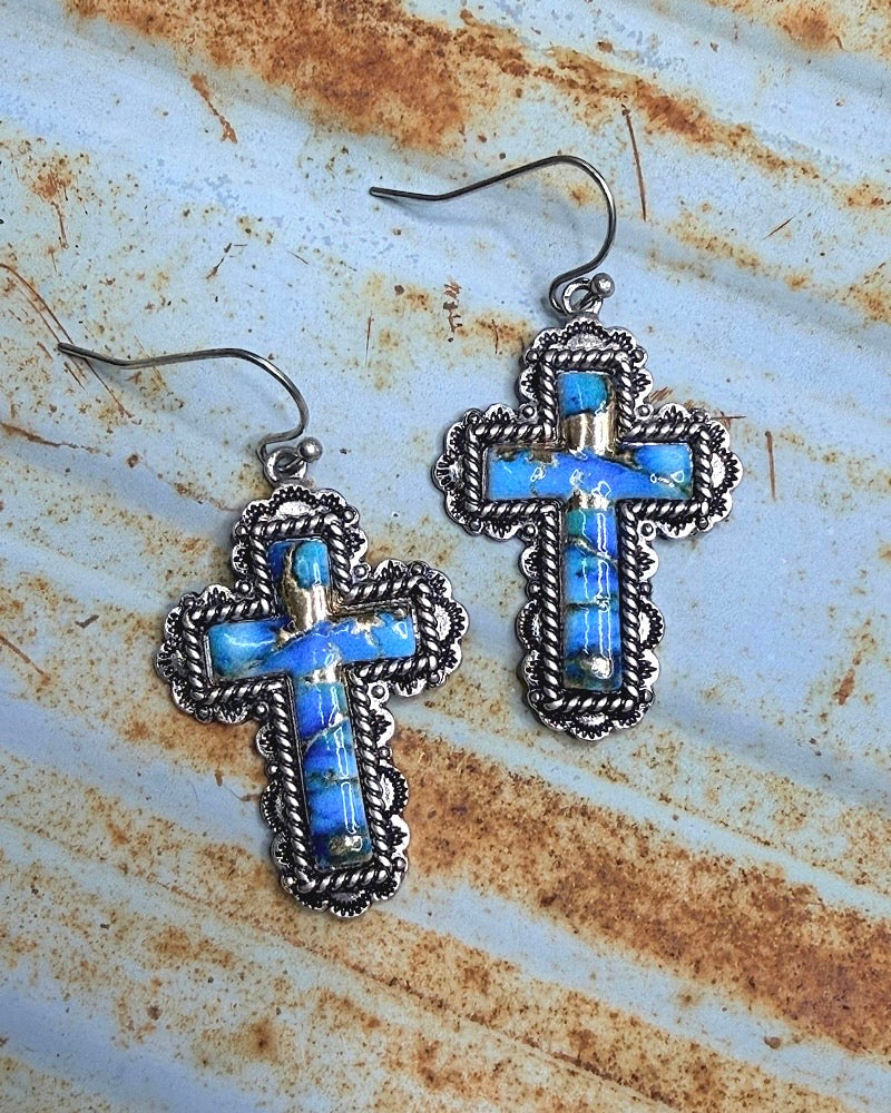 Susannah Cross Earrings