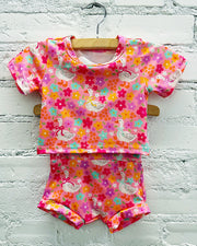 Silly Goose Club Pink 2pc Baby Set