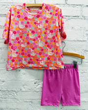 Silly Goose Club Pink Biker Short Set