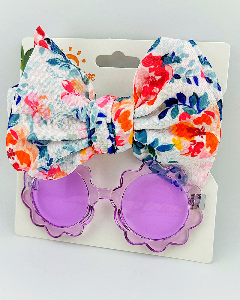 Little Miss Sunglass & Headband Set