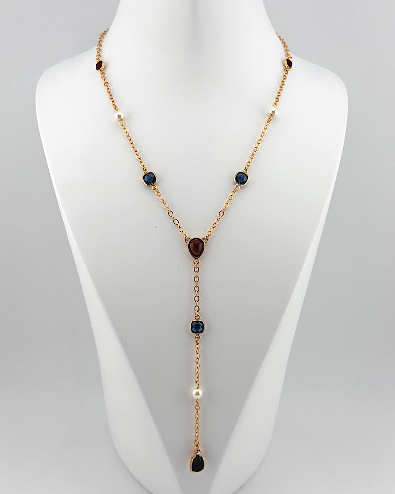 Gemstone Gypsy Y Necklace