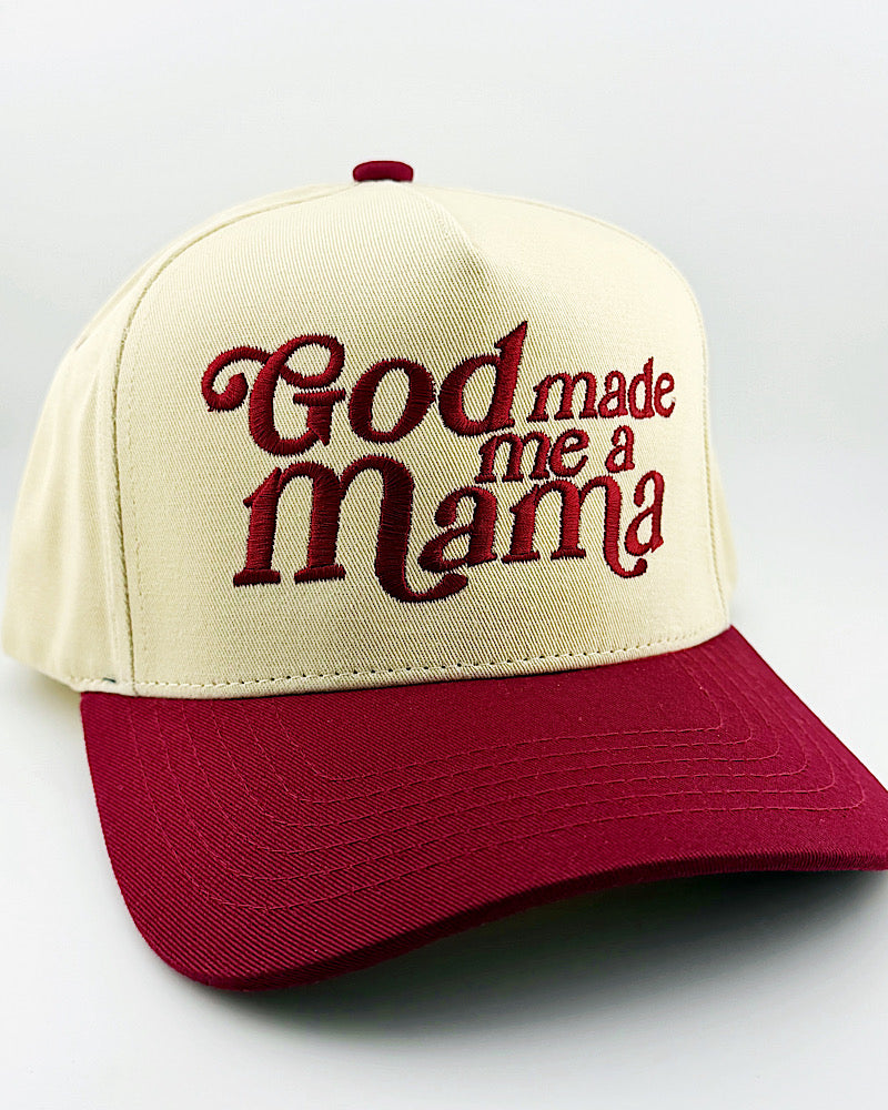 God Made Me A Mama Trucker Hat