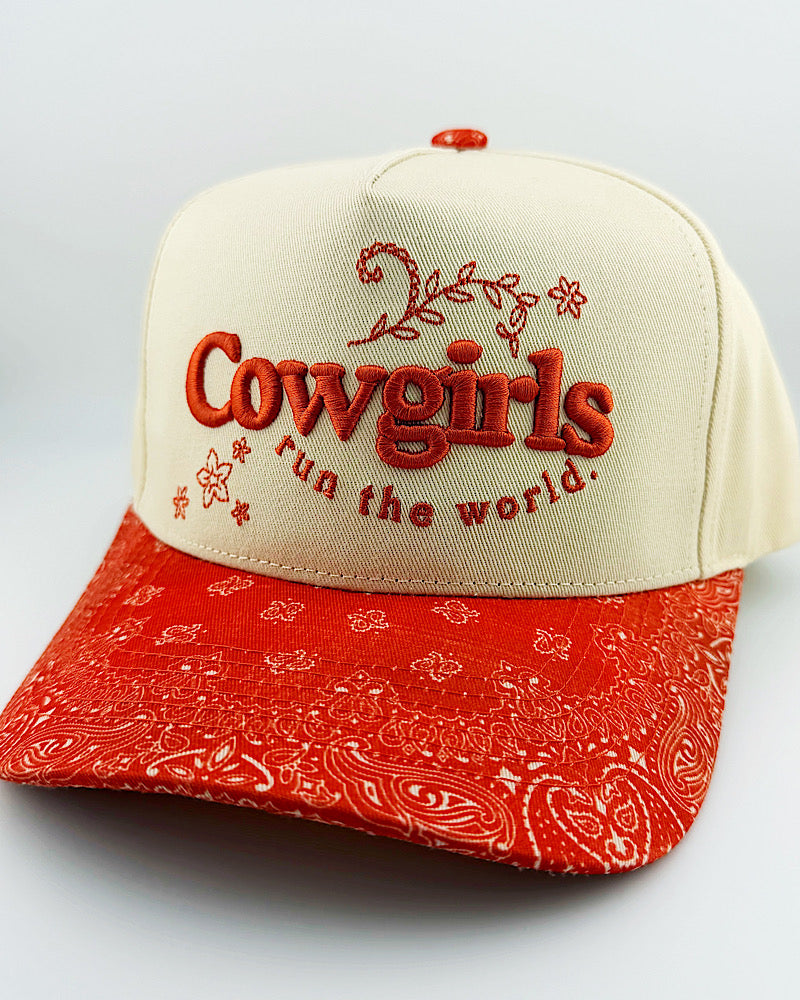 Cowgirls Run The World Trucker Hat