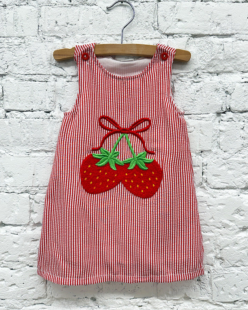 Strawberry Pop Red Striped Dress