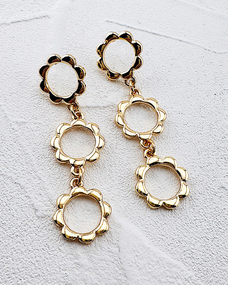 Darcy Triple Drop Earrings