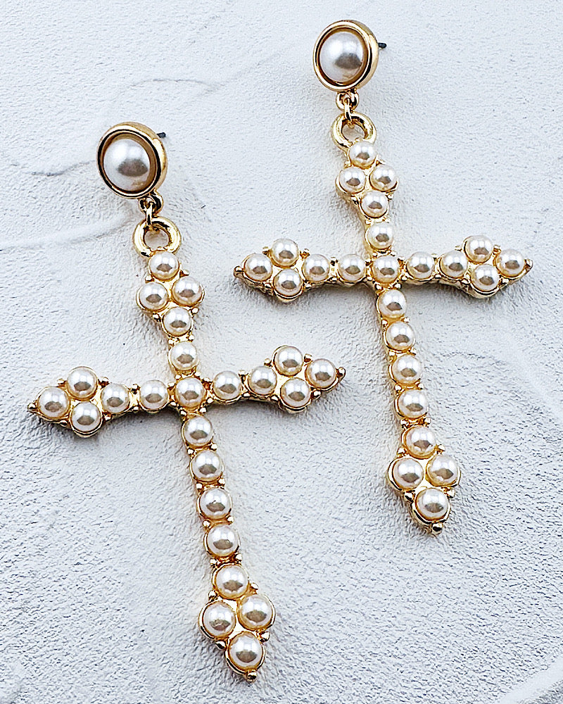 Grace Cross Earrings