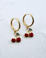 Cherry Hugger Hoops