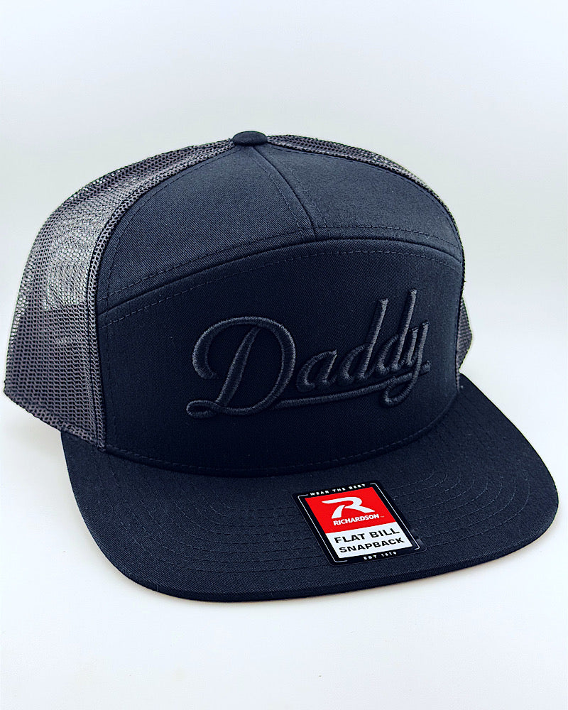 Daddy Flat Bill Black Cap