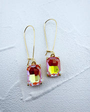 Brittany Peach Iridescent Midi Earrings
