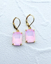 Mini Brittany Pink Opal Earrings
