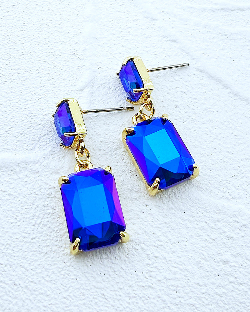 Mini Angela Cobalt Earrings