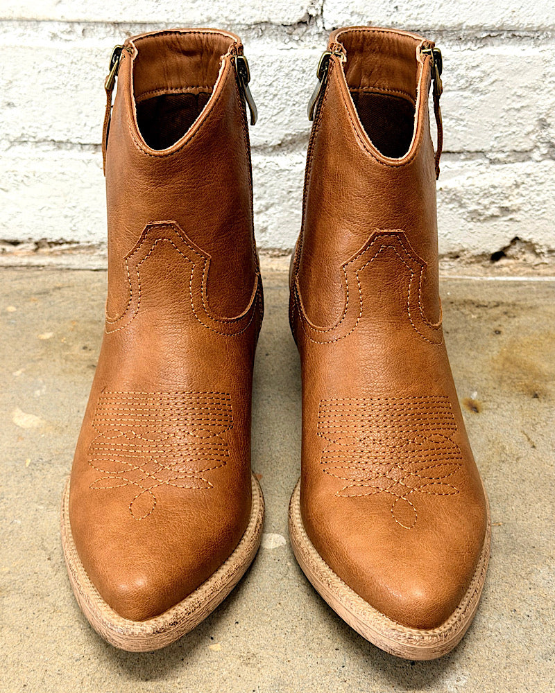 Bernadette Tan Western Booties