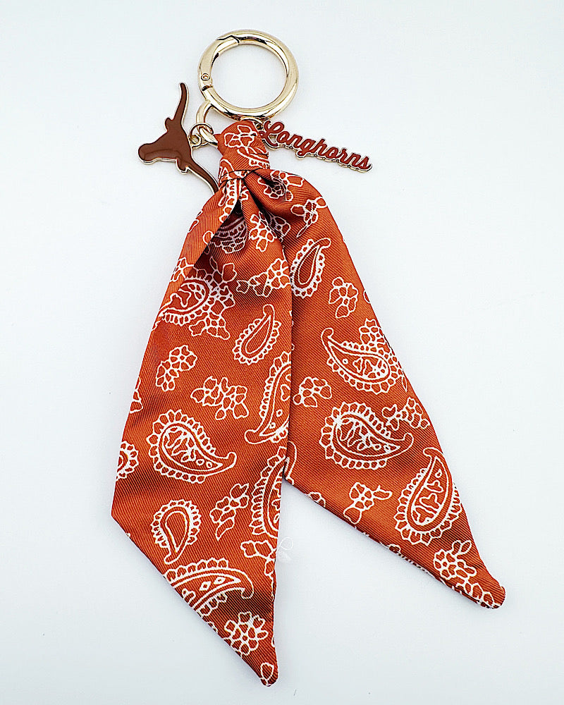 Longhorns Bandana Bag Charm